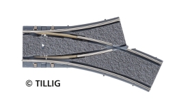 TILLIG 87649 - H0 Y-Weiche R250/R204 rechts Asphalt